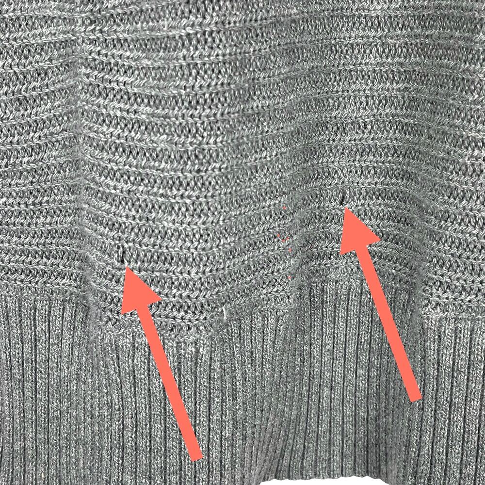 AMERICAN EAGLE Women's LONG CARDIGAN SWEATER Gray Size L/XL - Picture 7 of 7